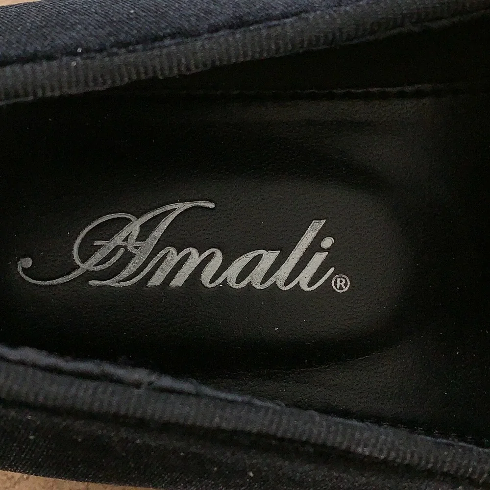 Amali Aller Men's Size 9.5 Black Tuxedo Velvet Slip On Dress Shoes New